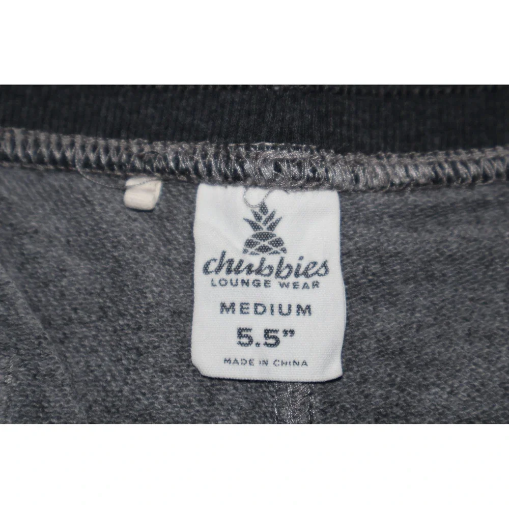 Chubbies Lounge Wear Mens Medium Gray Sweat Shorts 5.5
